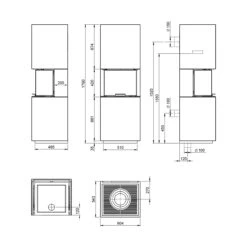 Kaminbausatz Nordpeis CAPRI IR Super Max, 6 KW -Kamin Heizgeräte 068b0aeb3efee1af411c76b120d22aba
