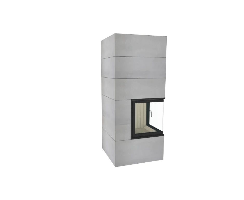 Kaminbausatz Brunner Systemkamin BSK 01 Eck Kamin Schiebetür, 10 KW 4 Kaminbausatz Brunner Systemkamin BSK 01 Eck Kamin Schiebetür, 10 KW – Bild 2