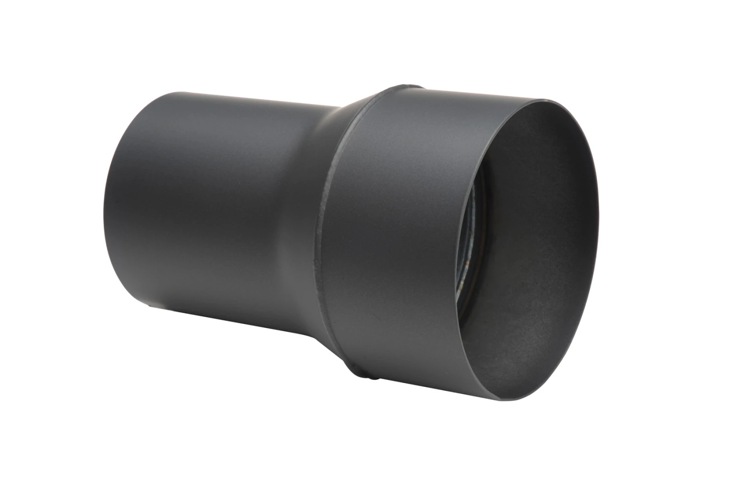 Steckverbinder, Reduzierung, Muffe-Muffe Für Pelletrohr Schwarz 4 Steckverbinder, Reduzierung, Muffe-Muffe Für Pelletrohr Schwarz – Bild 2