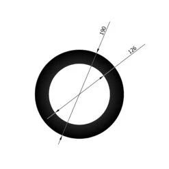 Wandrosette Rauchrohr Stahl Randbreite 30 Mm Schwarz -Kamin Heizgeräte 12 610lays6x2eowdsx