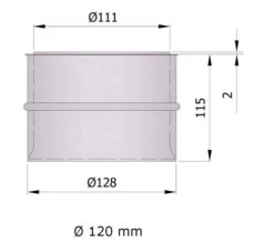 Wandfutter Doppelwandig Rauchrohr Stahl Unlackiert -Kamin Heizgeräte 12 750gnxiomu2rvx9z