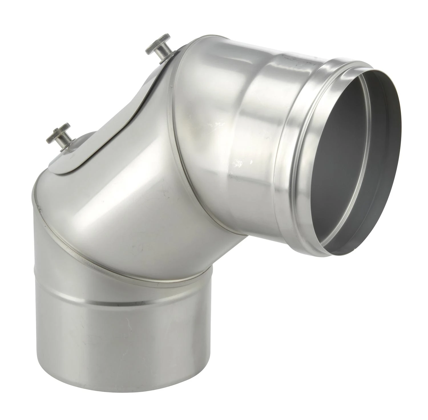 Schornstein Winkel 93° Einwandig Mit Prüföffnung - Eka Complex E 3 Schornstein Winkel 93° Einwandig Mit Prüföffnung - Eka Complex E