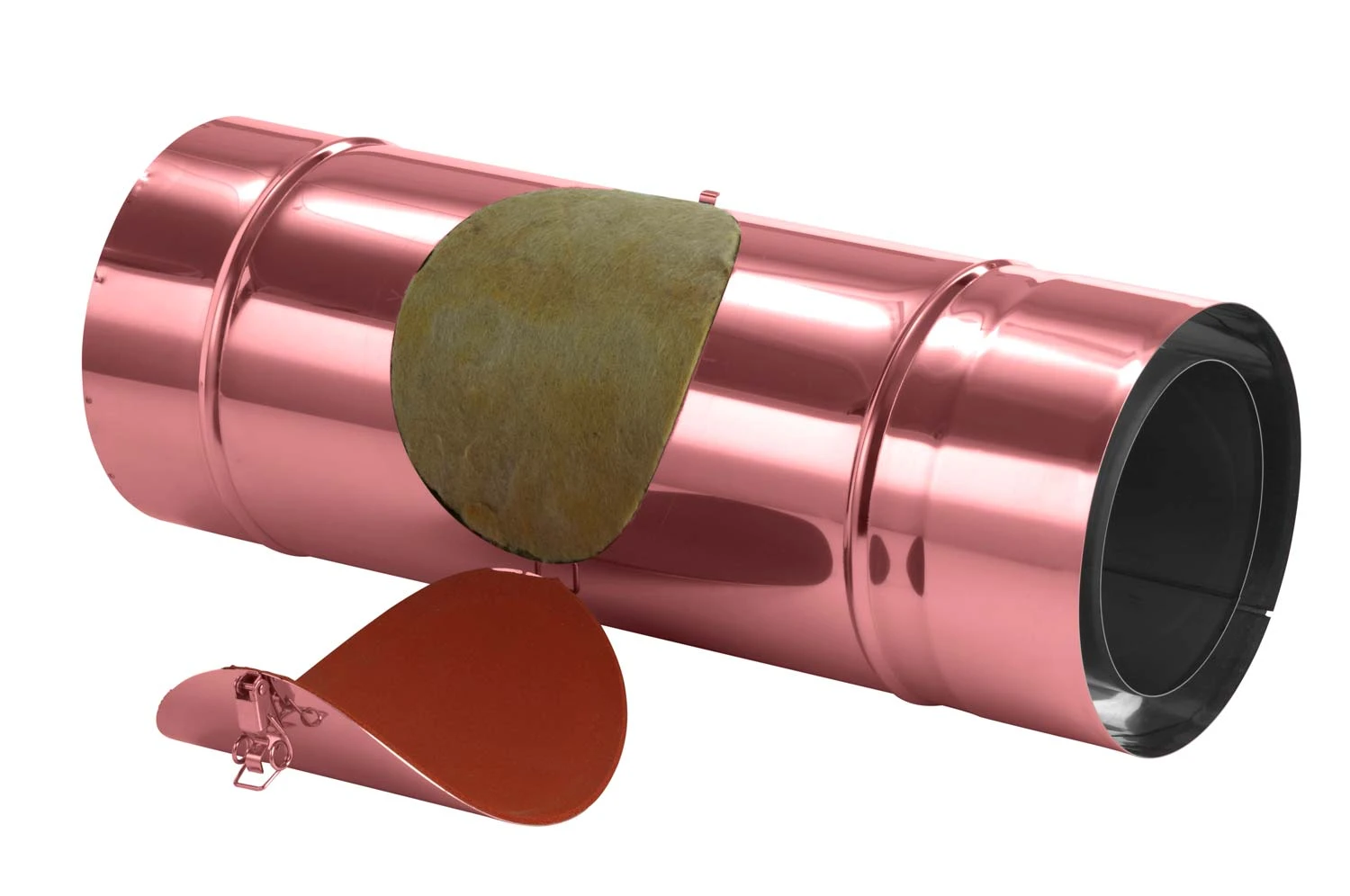 Schornsteinrohr 540 Mm Doppelwandig Mit Prüföffnung Verkupfert - Eka Complex D 25 6 Schornsteinrohr 540 Mm Doppelwandig Mit Prüföffnung Verkupfert - Eka Complex D 25 – Bild 4