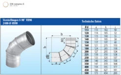 Schornstein Winkel 0-90° Einwandig Verstellbar - Eka Complex E 13 Schornstein Winkel 0-90° Einwandig Verstellbar - Eka Complex E -Kamin Heizgeräte 123 4