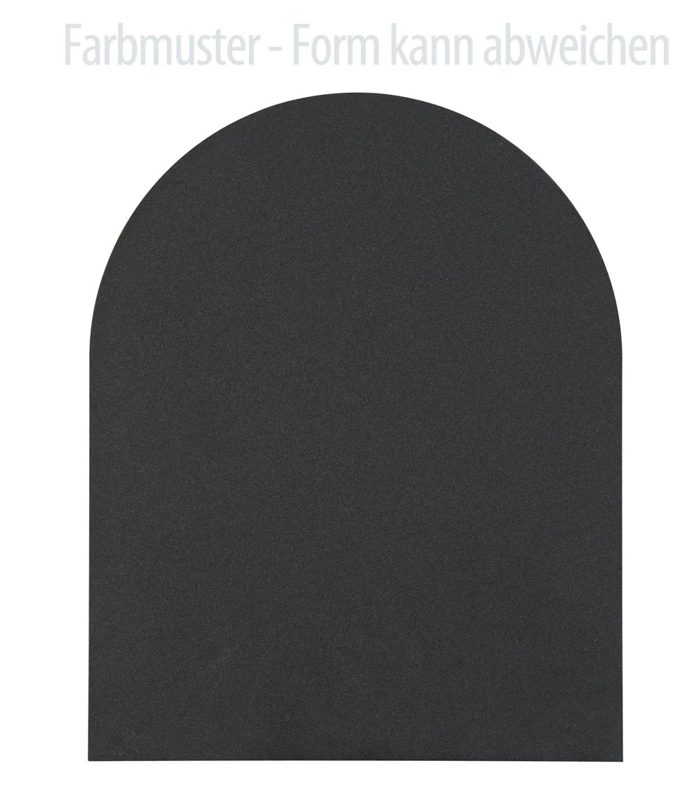 Kamin Bodenplatte, 2 Mm Stahl, Rundbogen 1000 X 1250 Mm, Schwarz 4 Kamin Bodenplatte, 2 Mm Stahl, Rundbogen 1000 X 1250 Mm, Schwarz – Bild 2