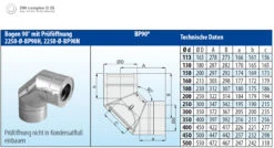 Schornstein Winkel 90° Doppelwandig Mit Prüföffnung - Eka Complex D 25 15 Schornstein Winkel 90° Doppelwandig Mit Prüföffnung - Eka Complex D 25 -Kamin Heizgeräte 129 5