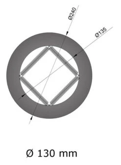 Wandrosette Stahl Mit Feder Hellgrau -Kamin Heizgeräte 13 625o1p6llcprzzl7