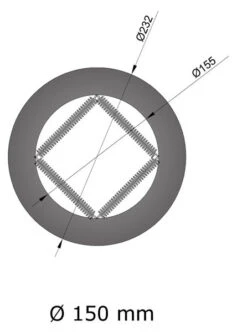 Wandrosette Stahl Mit Feder Hellgrau -Kamin Heizgeräte 15 625gflp7vwbrnujf