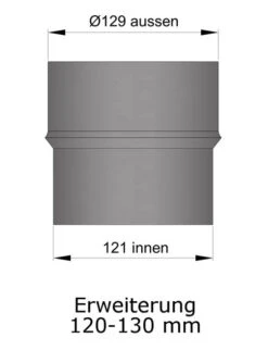 Erweiterung Rauchrohr Stahl Hellgrau, Eng-weit -Kamin Heizgeräte 15 939xsjn2mxaapnou