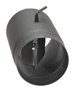 Rauchrohr Stahl 250 Mm Schwarz Mit Drosselklappe -Kamin Heizgeräte 1829 1