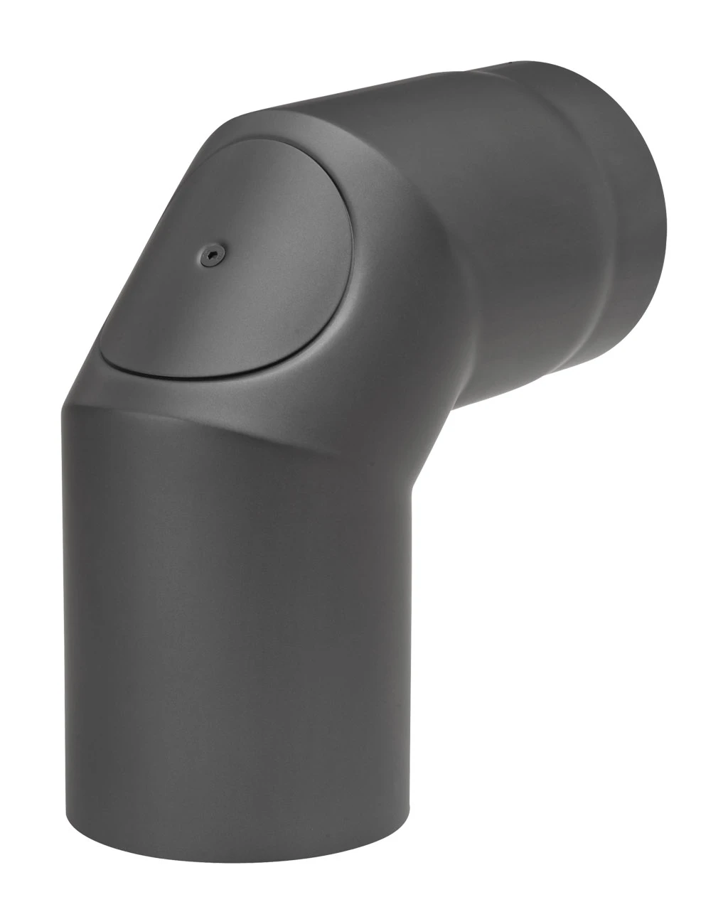 Rauchrohrbogen Stahl 2x 45° Schwarz Mit Tür 3 Rauchrohrbogen Stahl 2x 45° Schwarz Mit Tür