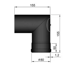 Pellet-Ofenrohrbogen Stahl 90° Schwarz, Mit Tür Auf Muffenseite 7 Pellet-Ofenrohrbogen Stahl 90° Schwarz, Mit Tür Auf Muffenseite -Kamin Heizgeräte 19 290odcn8cekavy0r