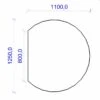 Kamin Bodenplatte, 6 Mm ESG-Klarglas, Kreisabschnitt 1100 X 1250 Mm 2 Kamin Bodenplatte, 6 Mm ESG-Klarglas, Kreisabschnitt 1100 X 1250 Mm -Kamin Heizgeräte 1979 0