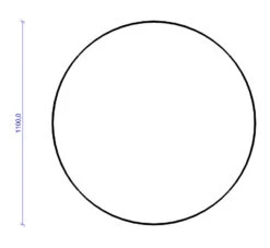 Kamin Bodenplatte, 6 Mm ESG-Klarglas, Kreis Ø 1100 Mm