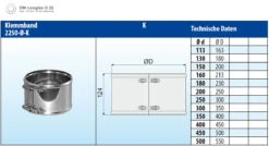 Klemmband Doppelwandig Verkupfert - Eka Complex D 25 8 Klemmband Doppelwandig Verkupfert - Eka Complex D 25 -Kamin Heizgeräte 1dfa93baec99c7fc52503256fc360255