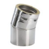 Schornstein Winkel 15° Statisch Doppelwandig - Eka Cosmos D 25 -Kamin Heizgeräte 2200 150 b15st