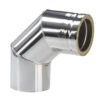 Schornstein Winkel 90° Doppelwandig - Eka Cosmos D 25 1 Schornstein Winkel 90° Doppelwandig - Eka Cosmos D 25 -Kamin Heizgeräte 2200 150 b90