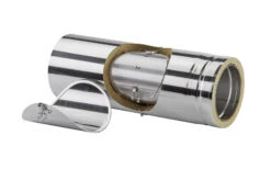 Schornsteinrohr Edelstahl 540 Mm Doppelwandig Mit Prüföffnung - Eka Cosmos D 25 -Kamin Heizgeräte 2200 150 l5kdiso 2 2