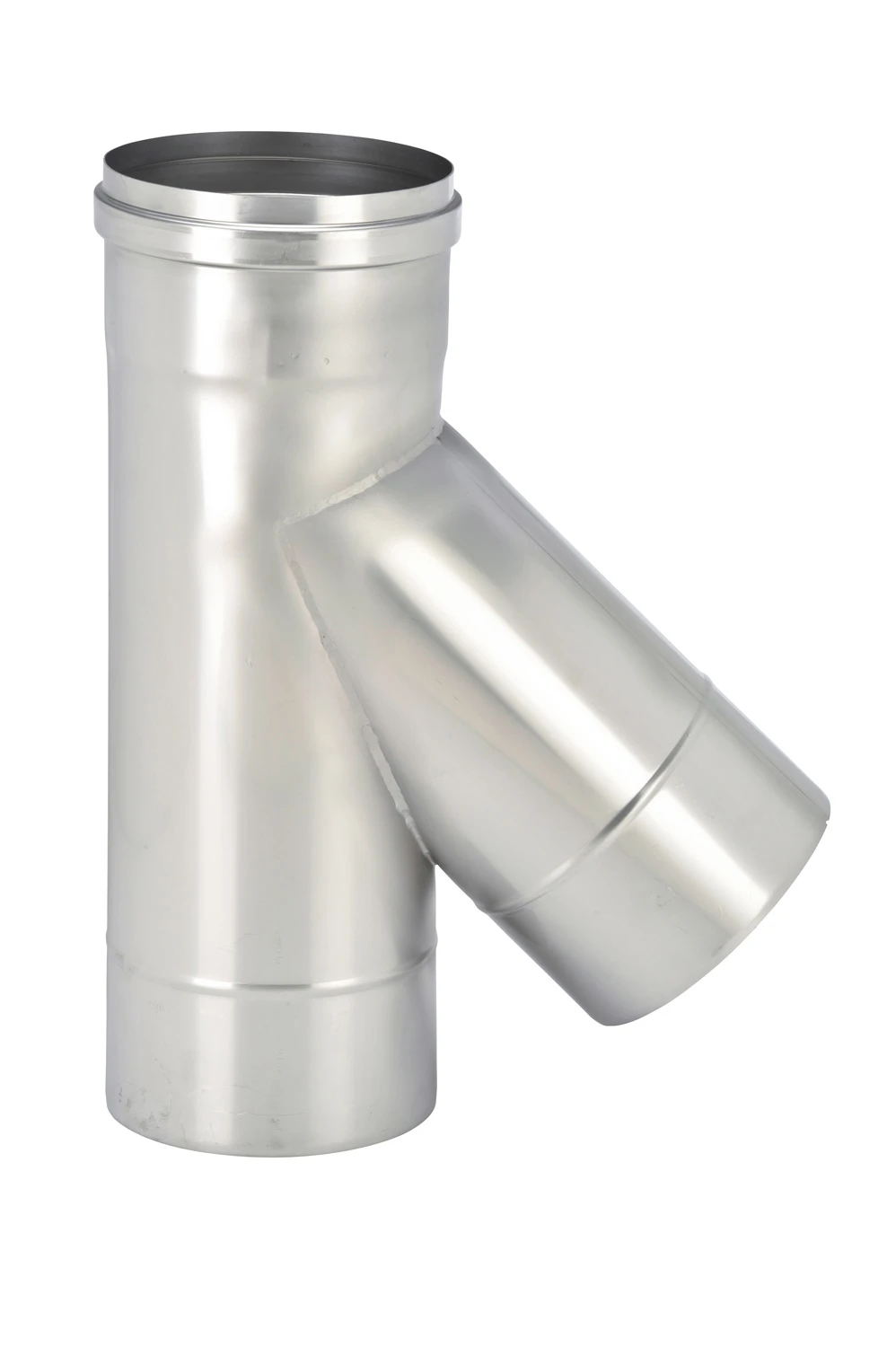 Feuerungsanschluss 45° Edelstahl Einwandig - Eka Complex E 3 Feuerungsanschluss 45° Edelstahl Einwandig - Eka Complex E