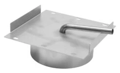 Konsolplatte Mit Kondensatablauf Edelstahl Doppelwandig - Eka Complex D 25 -Kamin Heizgeräte 248 1