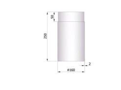 Rauchrohr Stahl 250 Mm Unlackiert -Kamin Heizgeräte 26 110 250mmar9bigw30aahl