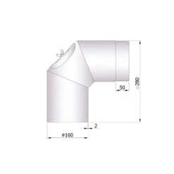 Rauchrohrbogen Stahl 2x 45° Unlackiert Mit Tür 7 Rauchrohrbogen Stahl 2x 45° Unlackiert Mit Tür -Kamin Heizgeräte 26 252ddytkft1ioiae