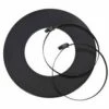 Rosette Mit Zwei Schellen Für Isoliertes Aluflexrohr, Schwarz 2 Rosette Mit Zwei Schellen Für Isoliertes Aluflexrohr, Schwarz -Kamin Heizgeräte 2852 0