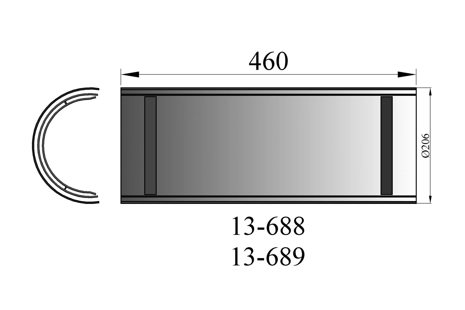Hitzeschild Doppelwandig Für Rauchrohr Stahl 460 Mm Ø 150 Mm Schwarz 6 Hitzeschild Doppelwandig Für Rauchrohr Stahl 460 Mm Ø 150 Mm Schwarz – Bild 4