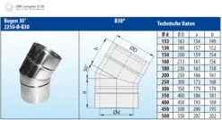 Schornstein Winkel 30° Doppelwandig - Eka Complex D 25 6 Schornstein Winkel 30° Doppelwandig - Eka Complex D 25 -Kamin Heizgeräte 2c3dc9e186ce63189d941969396baf80