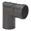 Pellet-Ofenrohrbogen Stahl 90° Schwarz, Mit Tür Auf Muffenseite 1 Pellet-Ofenrohrbogen Stahl 90° Schwarz, Mit Tür Auf Muffenseite -Kamin Heizgeräte 3451 0