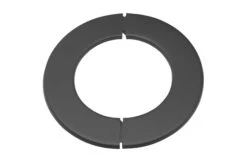 Wandrosette Rauchrohr Stahl Zweiteilig Randbreite 52 Mm Ø 155 Mm Schwarz