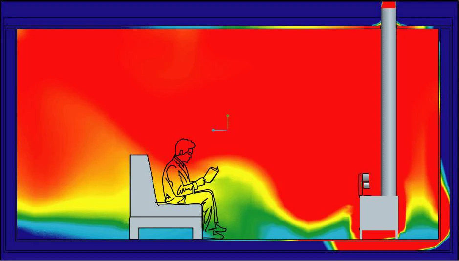Kaminofen Ventilator Ecofan 806 CABBX, Schwarz-gold 6 Kaminofen Ventilator Ecofan 806 CABBX, Schwarz-gold – Bild 4