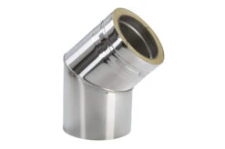 Schornstein Winkel 45° Statisch Doppelwandig - Eka Cosmos D 25 -Kamin Heizgeräte 35de629dbf03d0e685da7d68fa30738e