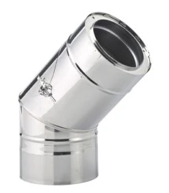 Schornstein Winkel 45° Doppelwandig Mit Prüföffnung - Eka Complex D 50