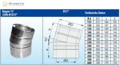 Schornstein Winkel 15° Doppelwandig Verkupfert - Eka Complex D 50 7 Schornstein Winkel 15° Doppelwandig Verkupfert - Eka Complex D 50 -Kamin Heizgeräte 3911 1