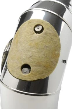 Schornstein Winkel 90° Doppelwandig Mit Prüföffnung - Eka Chromos D 25 -Kamin Heizgeräte 3924 2