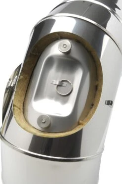 Schornstein Winkel 90° Doppelwandig Mit Prüföffnung - Eka Chromos D 25 -Kamin Heizgeräte 3924 3