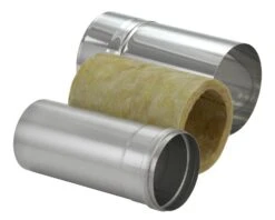 Schornsteinrohr Edelstahl 360 Mm Doppelwandig Kürzbar - Eka Complex D 50 -Kamin Heizgeräte 3930 1