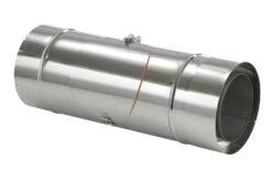 Schornsteinrohr Edelstahl 540 Mm Doppelwandig Mit Prüföffnung - Eka Complex D 50 12 Schornsteinrohr Edelstahl 540 Mm Doppelwandig Mit Prüföffnung - Eka Complex D 50 -Kamin Heizgeräte 3936 1