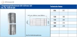 Längenausgleichsrohr 420-620 Mm Doppelwandig - Eka Chromos D 25 7 Längenausgleichsrohr 420-620 Mm Doppelwandig - Eka Chromos D 25 -Kamin Heizgeräte 3957 1