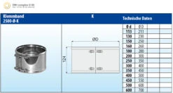 Klemmband Doppelwandig - Eka Complex D 50 7 Klemmband Doppelwandig - Eka Complex D 50 -Kamin Heizgeräte 3977 1