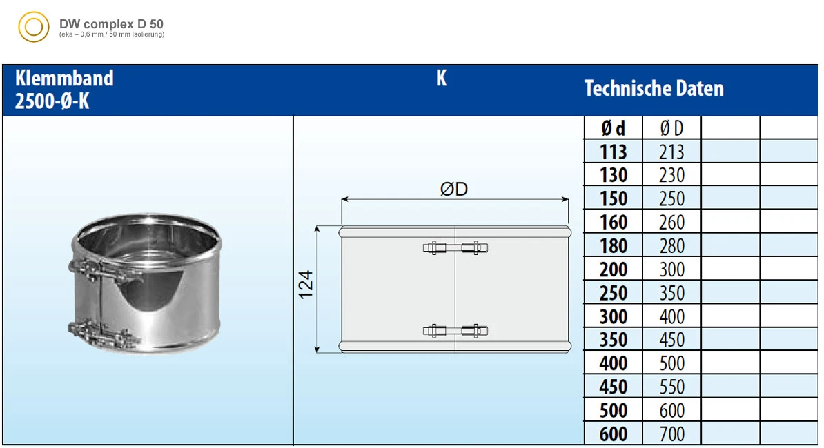 Klemmband Doppelwandig - Eka Complex D 50 5 Klemmband Doppelwandig - Eka Complex D 50 – Bild 3