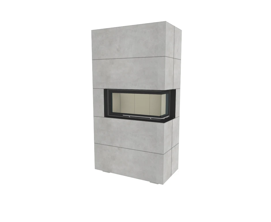 Kaminbausatz Brunner BSK 07 Architektur Kamin Eck Rechts Schiebetür Hoch, 10 KW 6 Kaminbausatz Brunner BSK 07 Architektur Kamin Eck Rechts Schiebetür Hoch, 10 KW – Bild 4