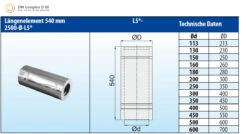 Schornsteinrohr Edelstahl 540 Mm Doppelwandig - Eka Complex D 50 -Kamin Heizgeräte 403c673ca009cec37cafee1e519e47cb