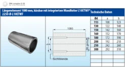 Schornsteinrohr Edelstahl 1000 Mm Doppelwandig Kürzbar Wandfutter - Eka Complex D 25 11 Schornsteinrohr Edelstahl 1000 Mm Doppelwandig Kürzbar Wandfutter - Eka Complex D 25 -Kamin Heizgeräte 4762 3