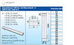 Schornsteinrohr Edelstahl 1080 Mm Einwandig Mit Ablassschlaufe - Eka Complex E -Kamin Heizgeräte 480ffca544f5235849f7d04bc986f422