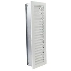 Kaltluftgitter Hochkant Weiß