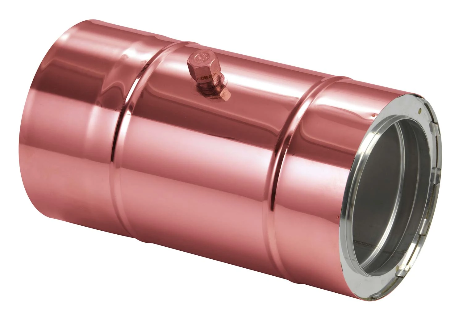 Schornsteinrohr 150 Mm Doppelwandig Mit Messstutzen Verkupfert - Eka Complex D 50 3 Schornsteinrohr 150 Mm Doppelwandig Mit Messstutzen Verkupfert - Eka Complex D 50