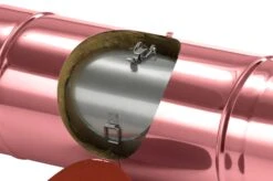 Schornsteinrohr 540 Mm Doppelwandig Mit Prüföffnung Verkupfert - Eka Complex D 50 13 Schornsteinrohr 540 Mm Doppelwandig Mit Prüföffnung Verkupfert - Eka Complex D 50 -Kamin Heizgeräte 4951 3