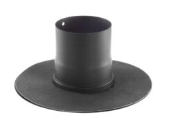 Wandrosette Mit Muffe Für Pellet-Ofenrohr Schwarz 17 Wandrosette Mit Muffe Für Pellet-Ofenrohr Schwarz -Kamin Heizgeräte 5597 3